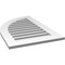 Ekena Millwork Quarter Round Top Left Surface Mount PVC Gable Vent w/ 3-1/2"W x 1"P Standard Frame, 22"W x 34"H GVPQL22X3401SF - alternate 3